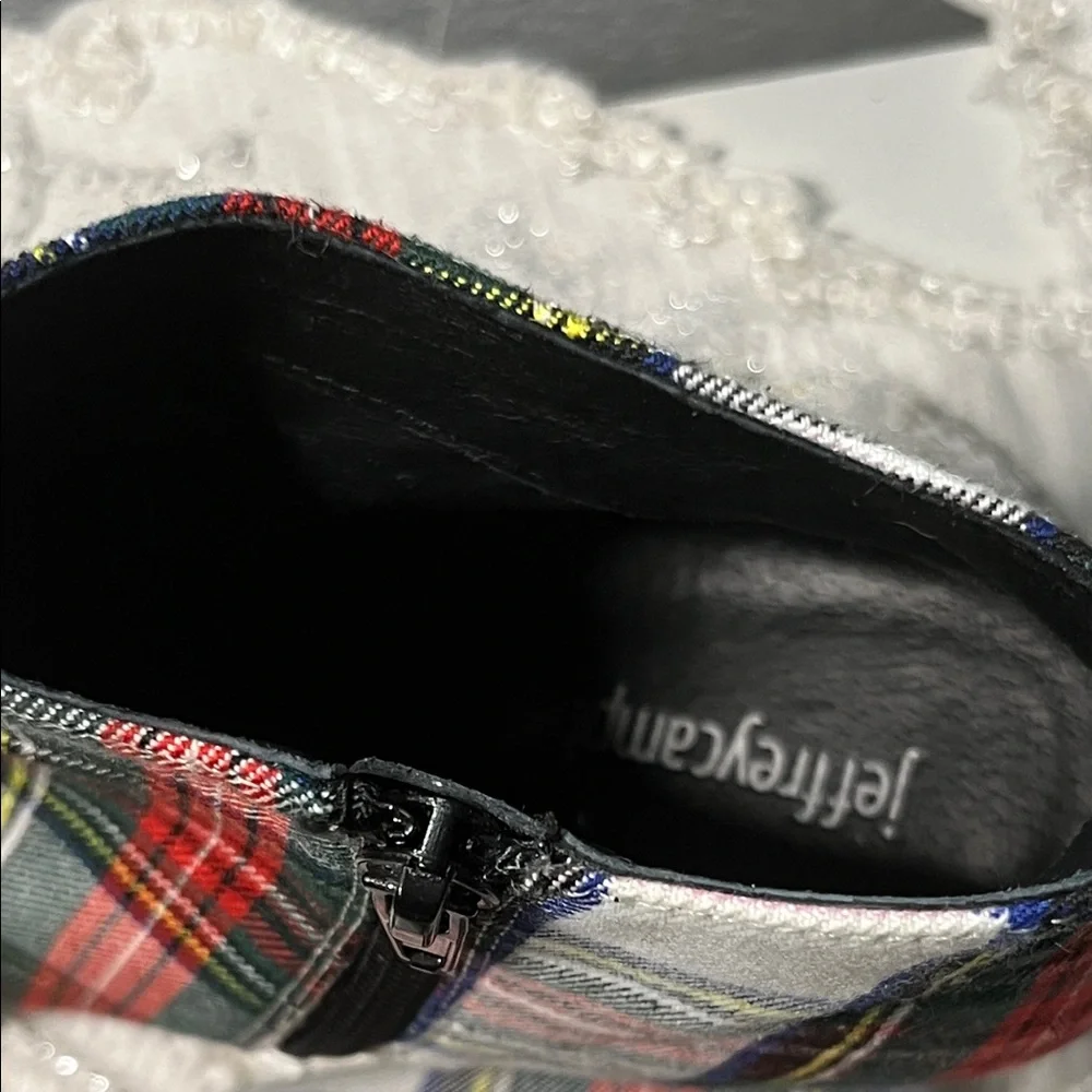 EUC Jeffrey Campbell Plaid Ankle Boots - Picture 11 of 13